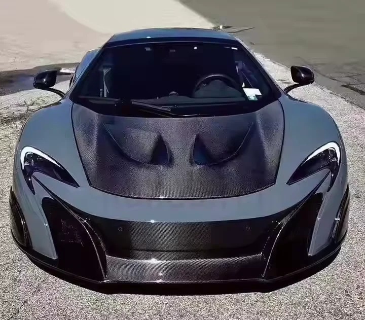 New Carbon Fiber Front Bumper Engine Hoods & Bonnet Cover for  650S
